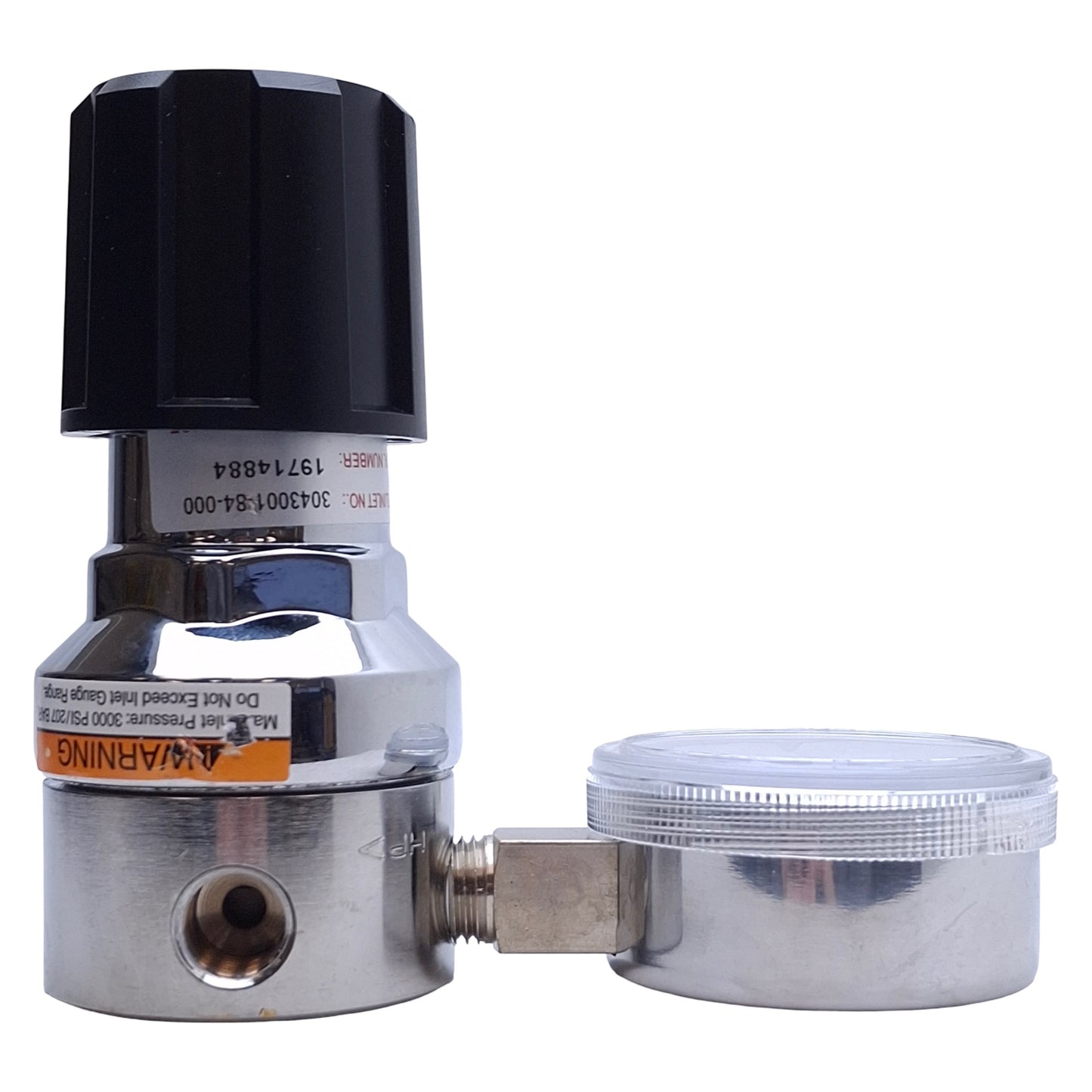 Used Concoa 3043001-84-000 Gas Regulator 1/4" NPT Port, 3000psi In , 100psi Out