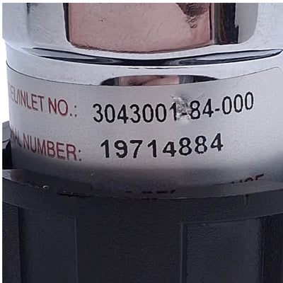 Used Concoa 3043001-84-000 Gas Regulator 1/4" NPT Port, 3000psi In , 100psi Out