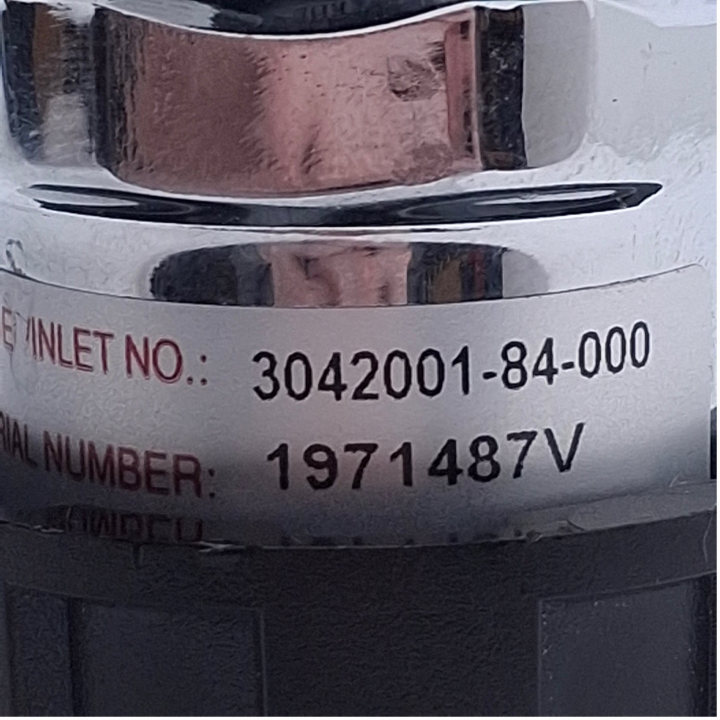 Used Concoa 3042001-84-000 Gas Regulator 3000psi Inlet Max, 0-50psi Out, 1/4" NPT