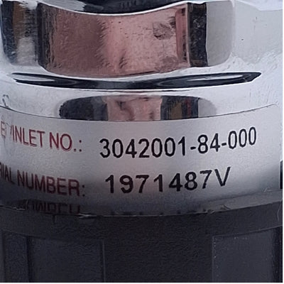 Used Concoa 3042001-84-000 Gas Regulator 3000psi Inlet Max, 0-50psi Out, 1/4" NPT