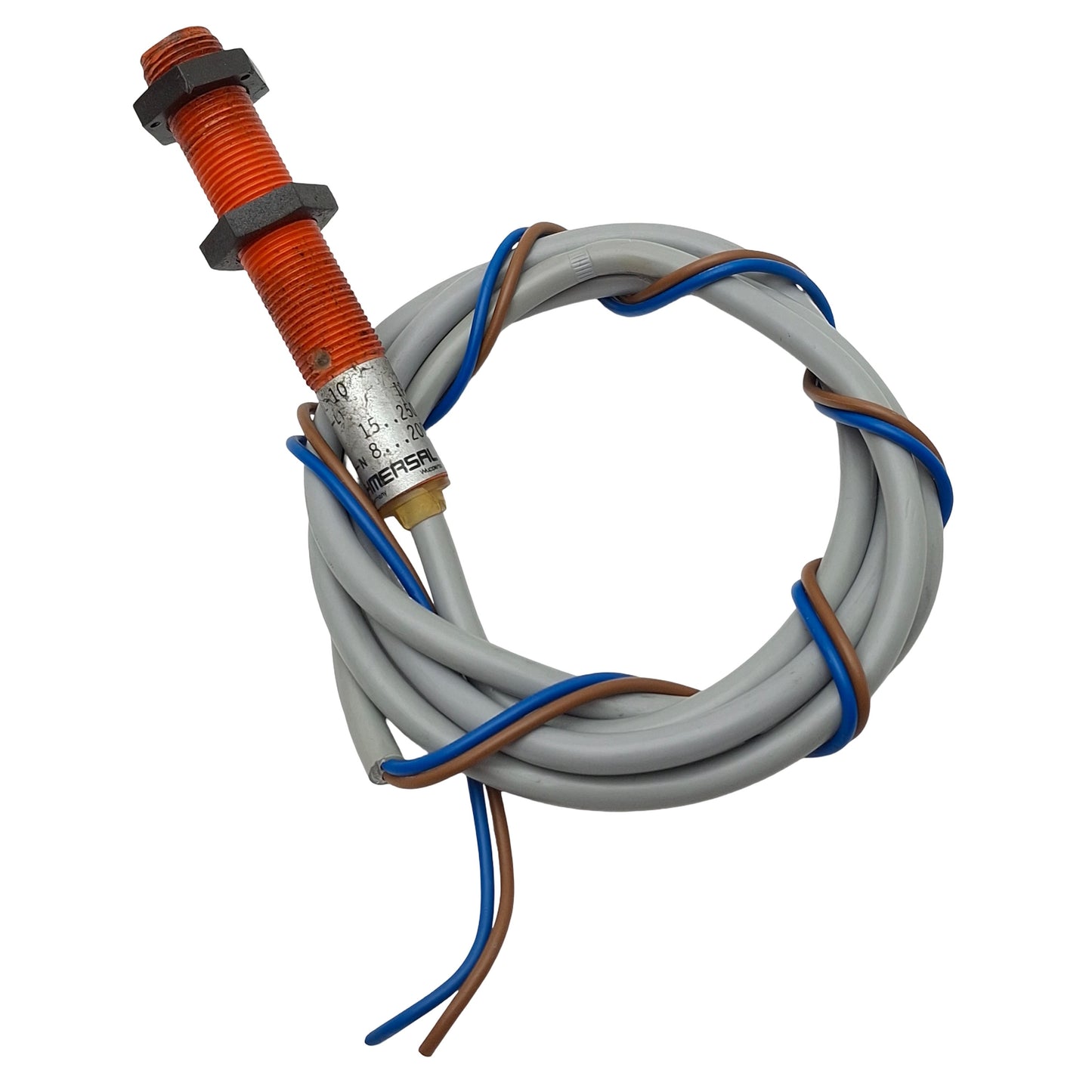 Used Schmersal IFL4-120L-10P Proximity Sensor, PNP NO 4mm Range, 15-250VAC 200mA, M12