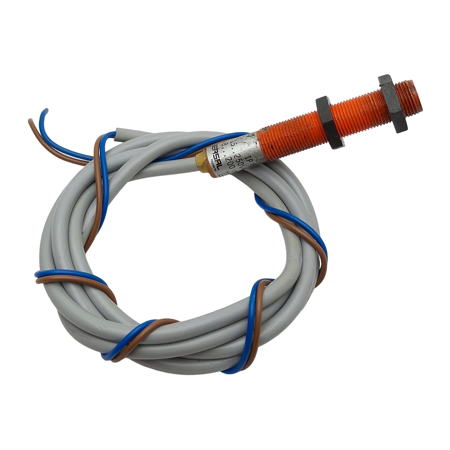 Used Schmersal IFL4-120L-10P Proximity Sensor, PNP NO 4mm Range, 15-250VAC 200mA, M12