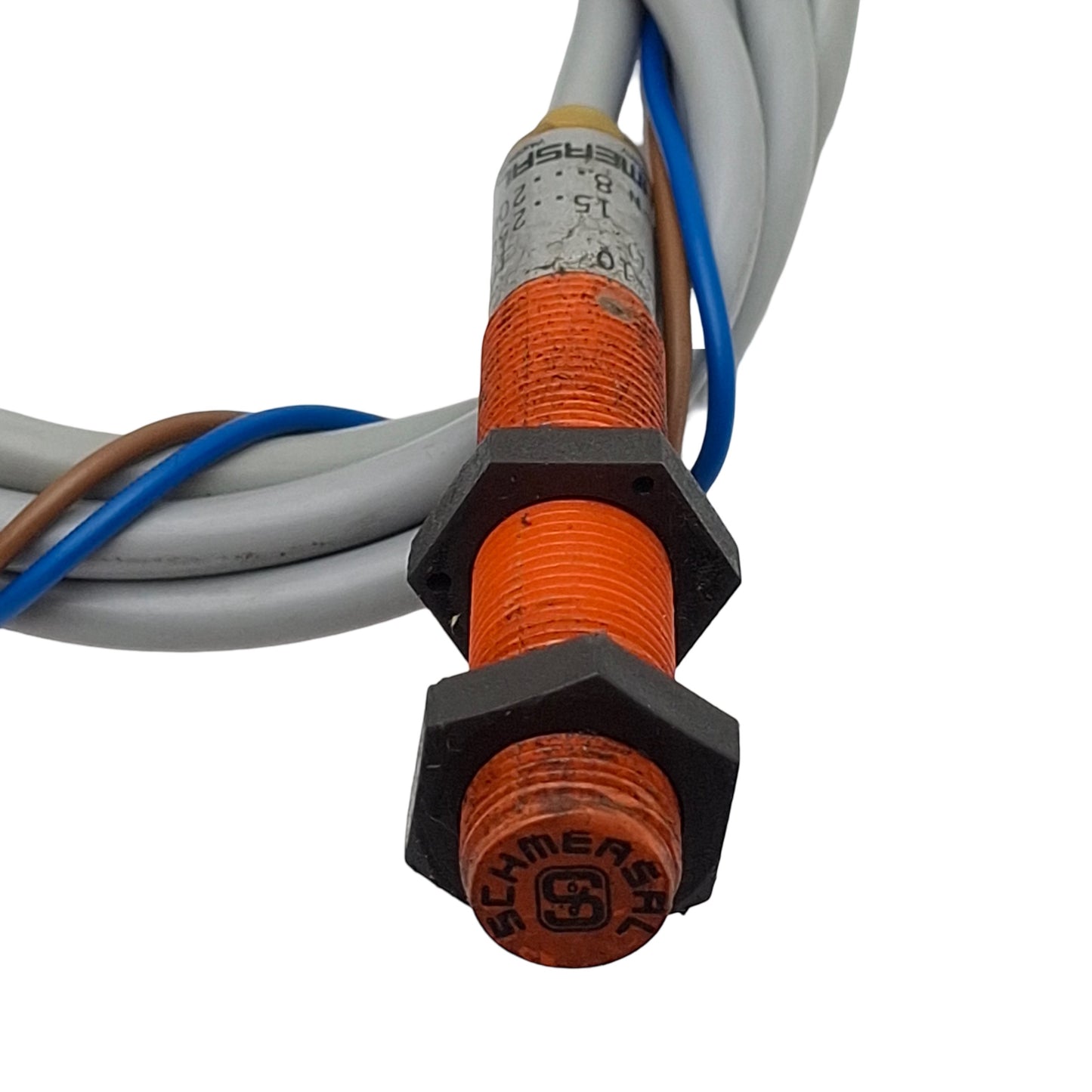 Used Schmersal IFL4-120L-10P Proximity Sensor, PNP NO 4mm Range, 15-250VAC 200mA, M12