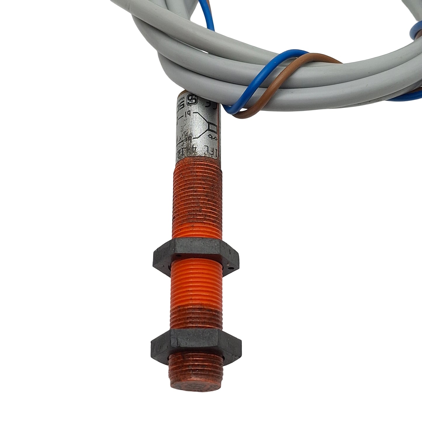 Used Schmersal IFL4-120L-10P Proximity Sensor, PNP NO 4mm Range, 15-250VAC 200mA, M12