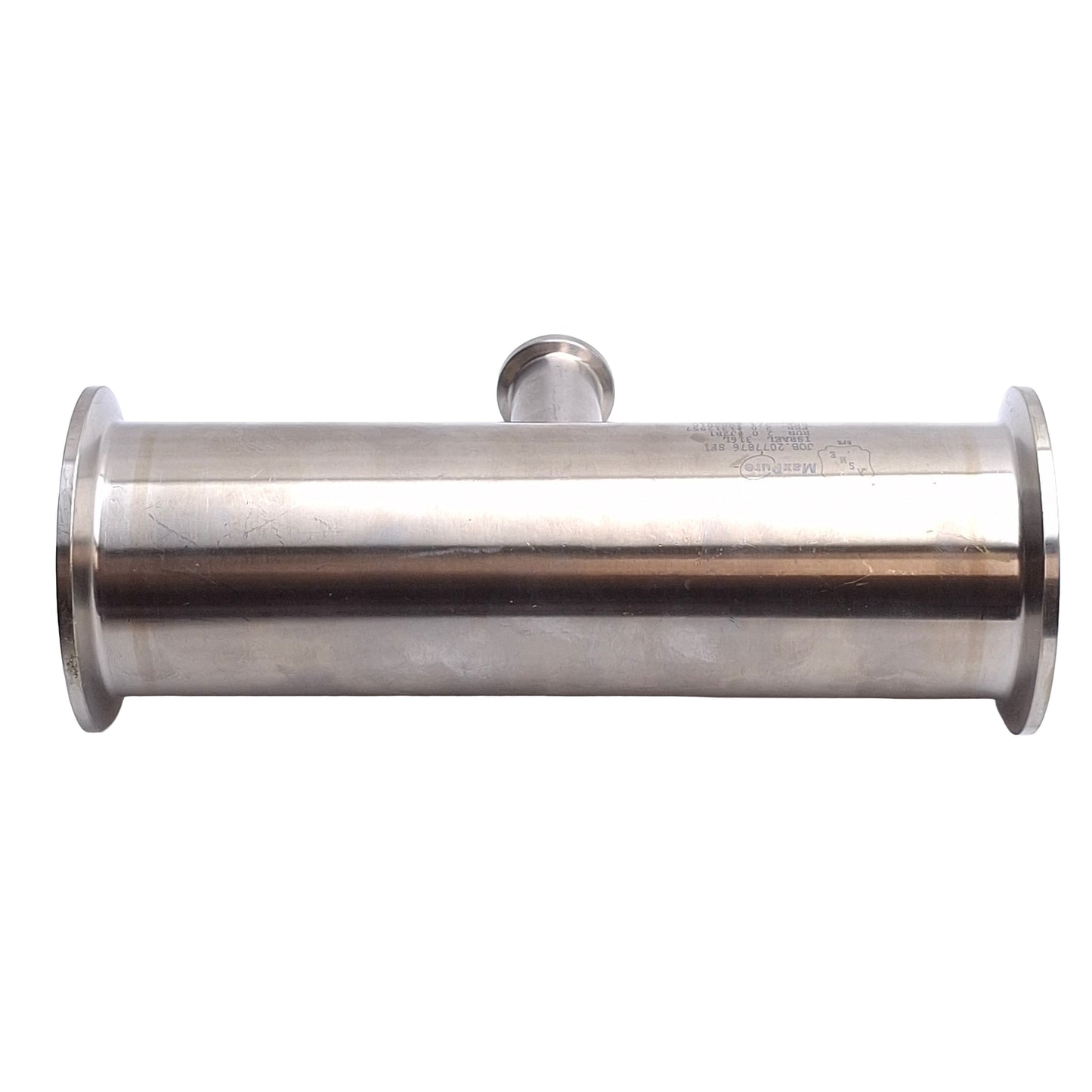 Used VNE TEG7R6L2.0x.75-PC Max Pure Clamp Reducing Tee, 2in OD to 3/4in OD, SF1
