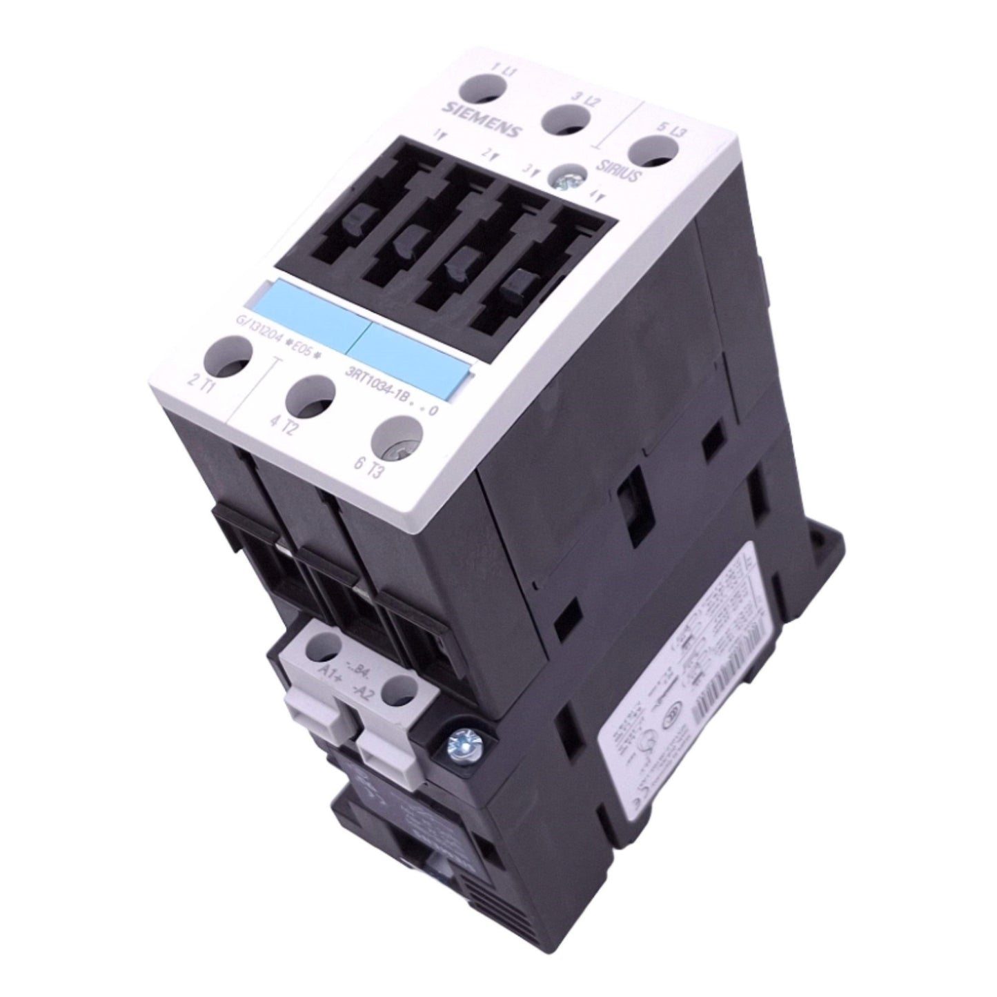 Used Siemens 3RT1034-1BB40 Sirius Contactor, 3-Pole NO, AC-3 400V 15kW, 24VDC Coil