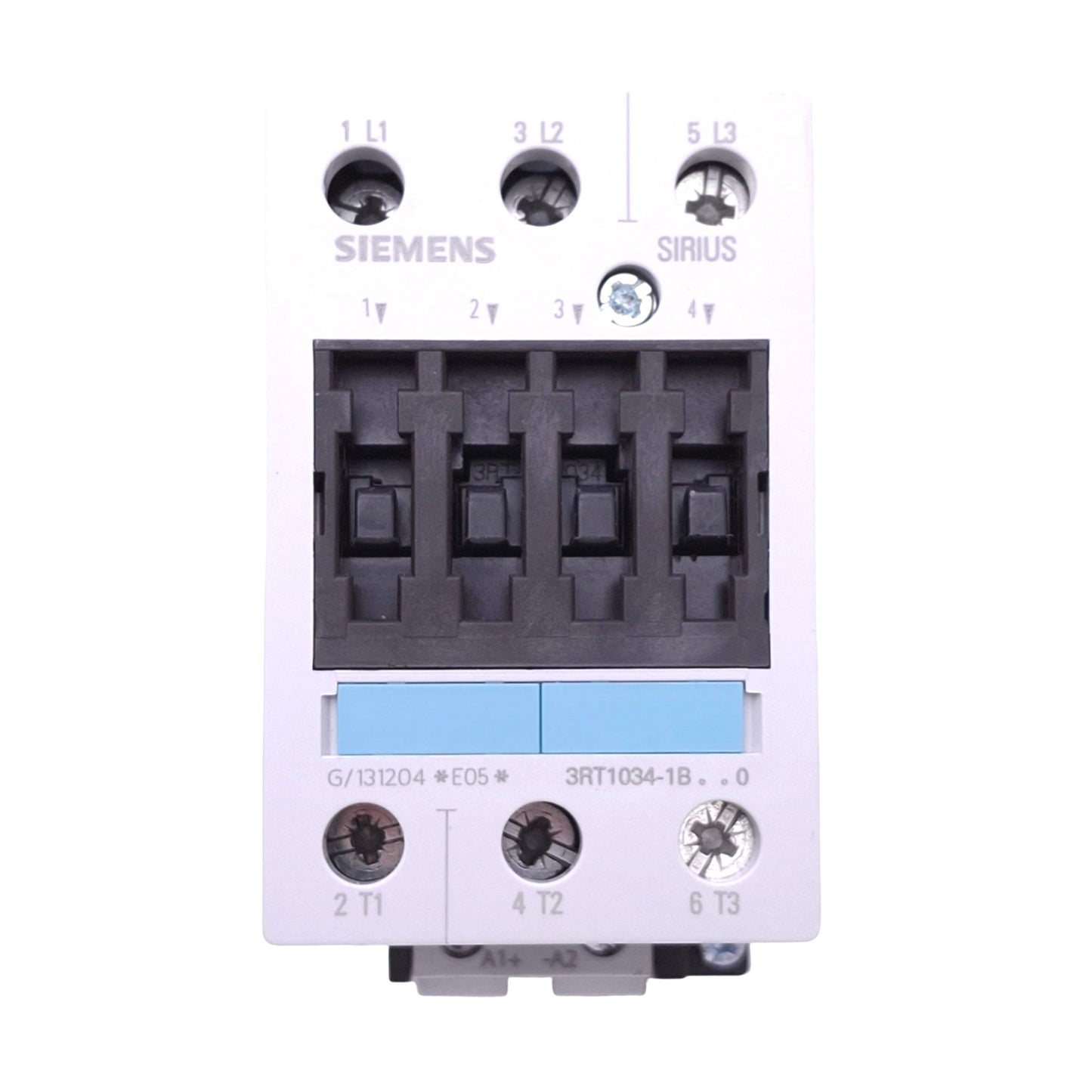 Used Siemens 3RT1034-1BB40 Sirius Contactor, 3-Pole NO, AC-3 400V 15kW, 24VDC Coil