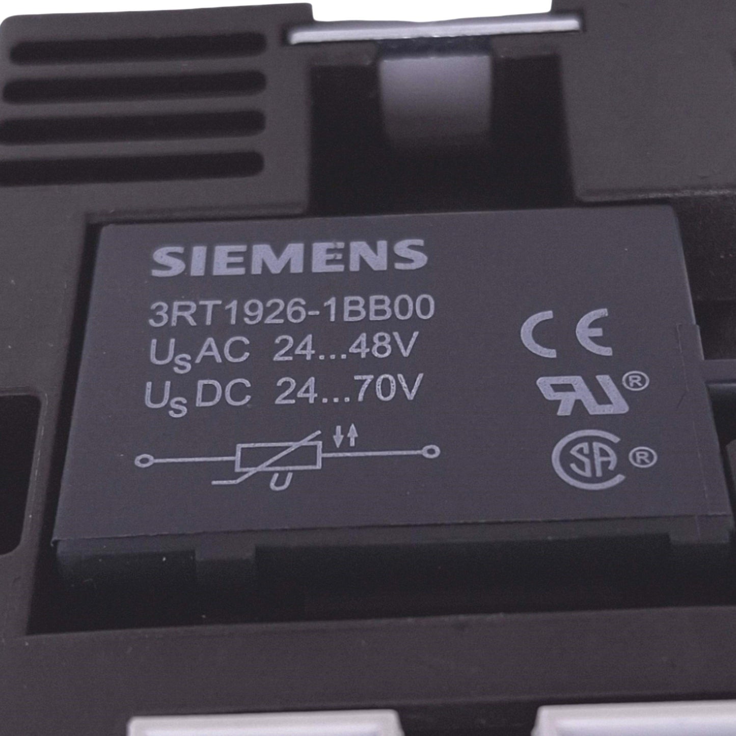 Used Siemens 3RT1034-1BB40 Sirius Contactor, 3-Pole NO, AC-3 400V 15kW, 24VDC Coil
