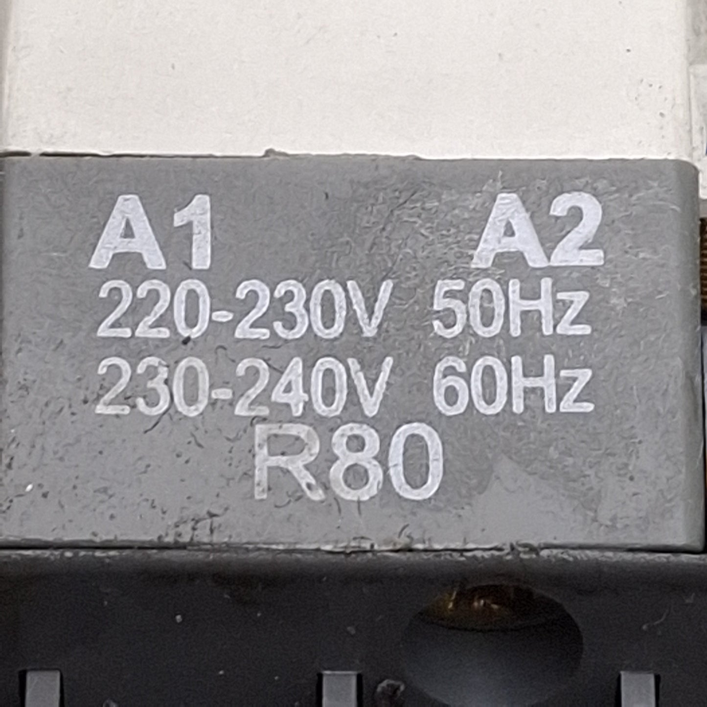 Used Lot of 2 ABB A9-30-10 Contactor, 3NO+1NO Aux, 7.5HP @ 3Ø 600VAC, 230-240VAC Coil