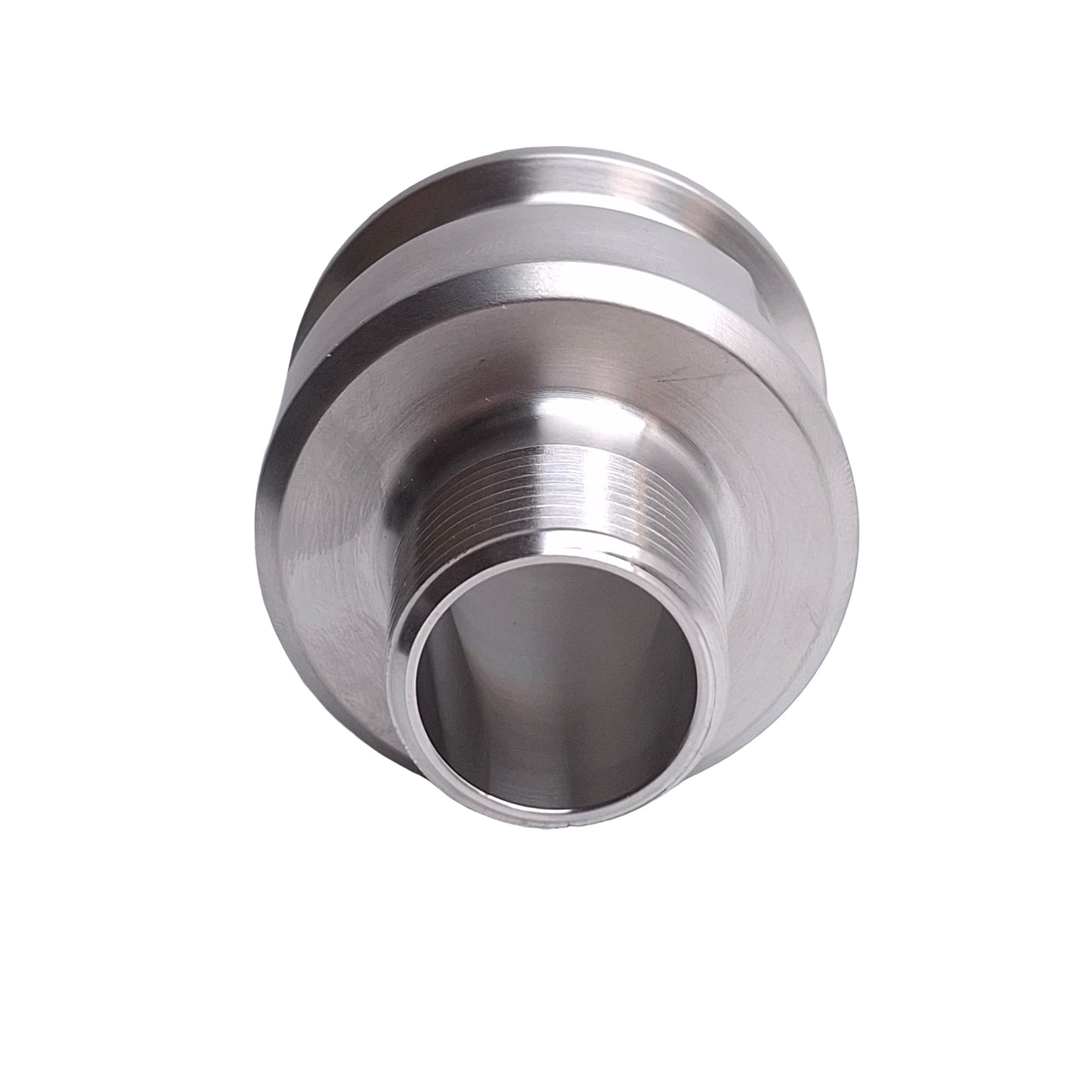 Used Andron Stainless AC21415075 Quick Clamp Tube Fitting, 1.5in Sanitary to 3/4 NPT