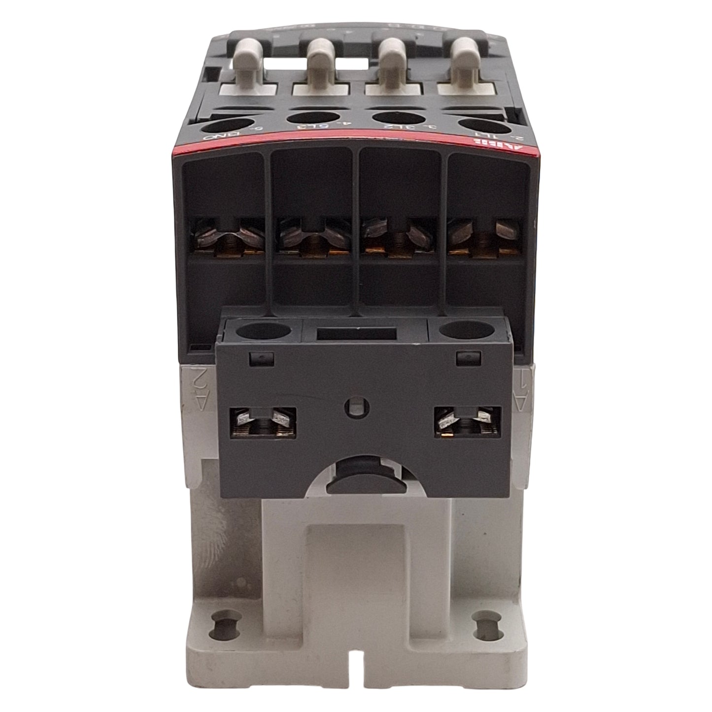 Used ABB AF09-30-10-13 Contactor, 3NO+1NO Aux, 7.5HP @ 3Ø 600VAC, 100-250VAC/DC Coil