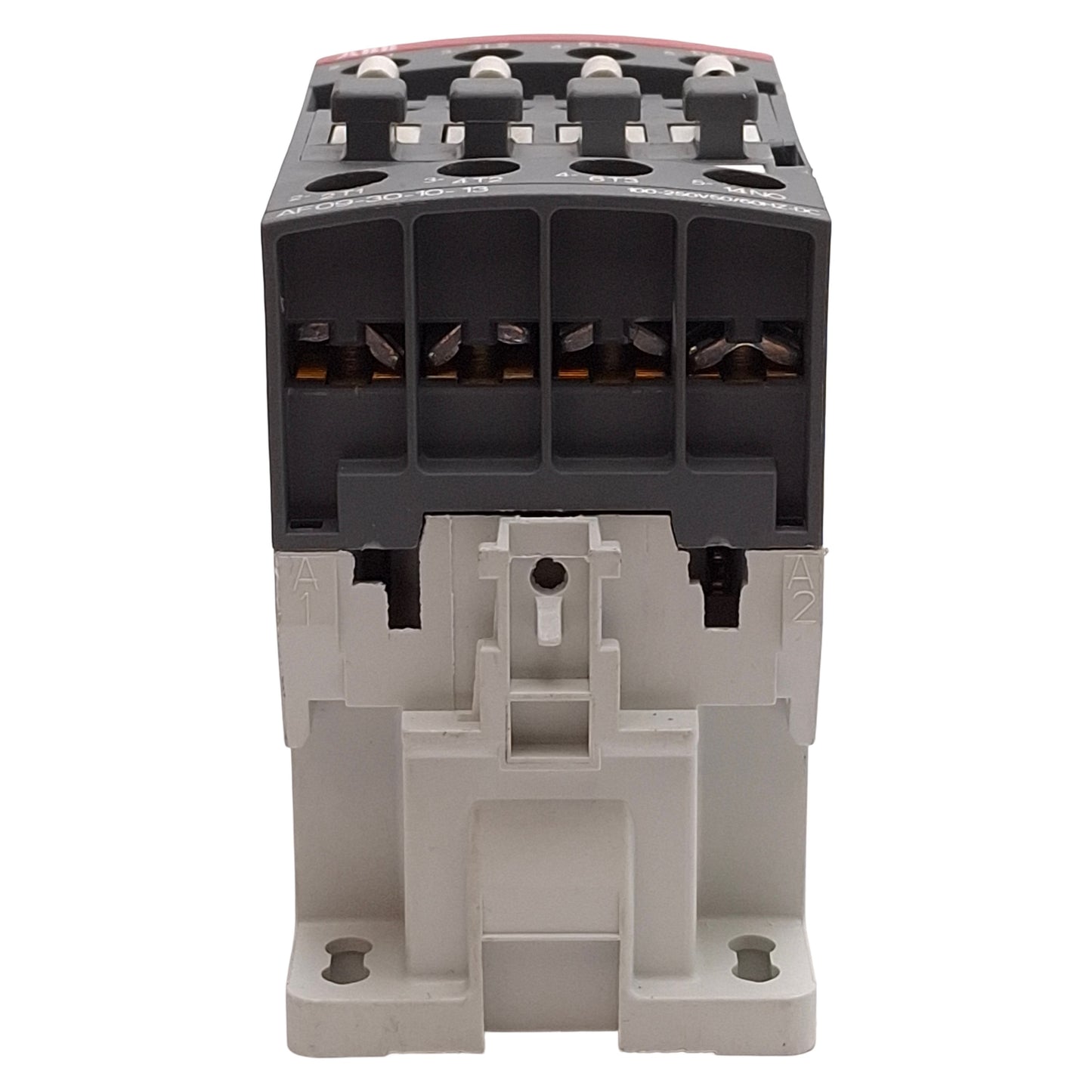 Used ABB AF09-30-10-13 Contactor, 3NO+1NO Aux, 7.5HP @ 3Ø 600VAC, 100-250VAC/DC Coil
