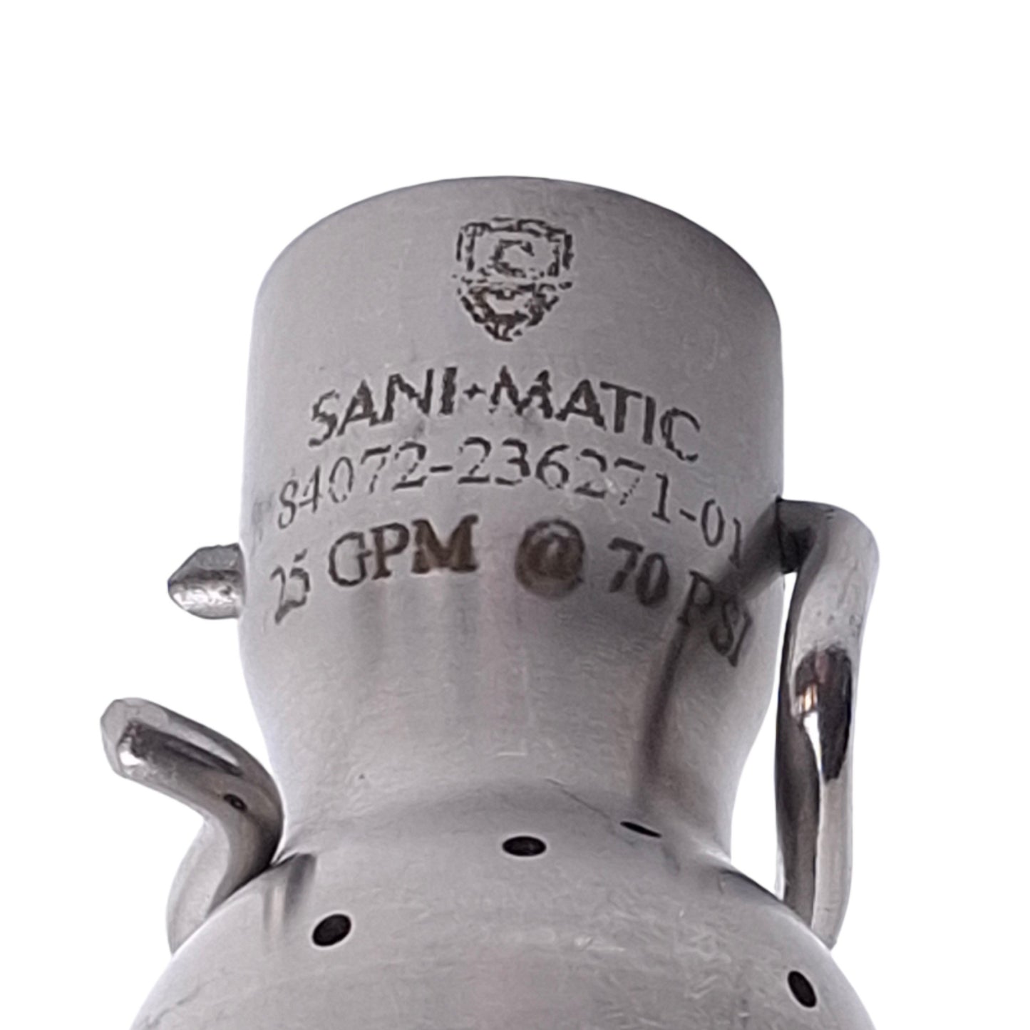 Used Sani-Matic 84072-236271-01 Spray Ball, ø1.25in, Full Coverage, ø3/4in Entry