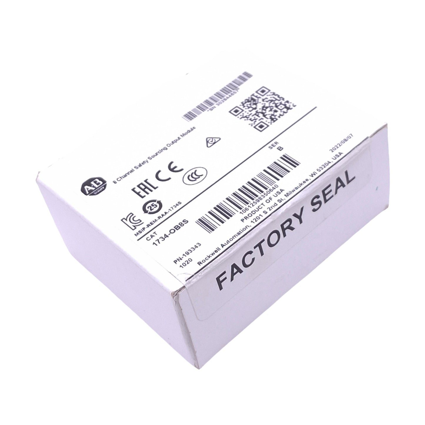 New Allen Bradley 1734-OB8S POINT I/O Safety Output Module, 8-Point Sourcing, 24VDC