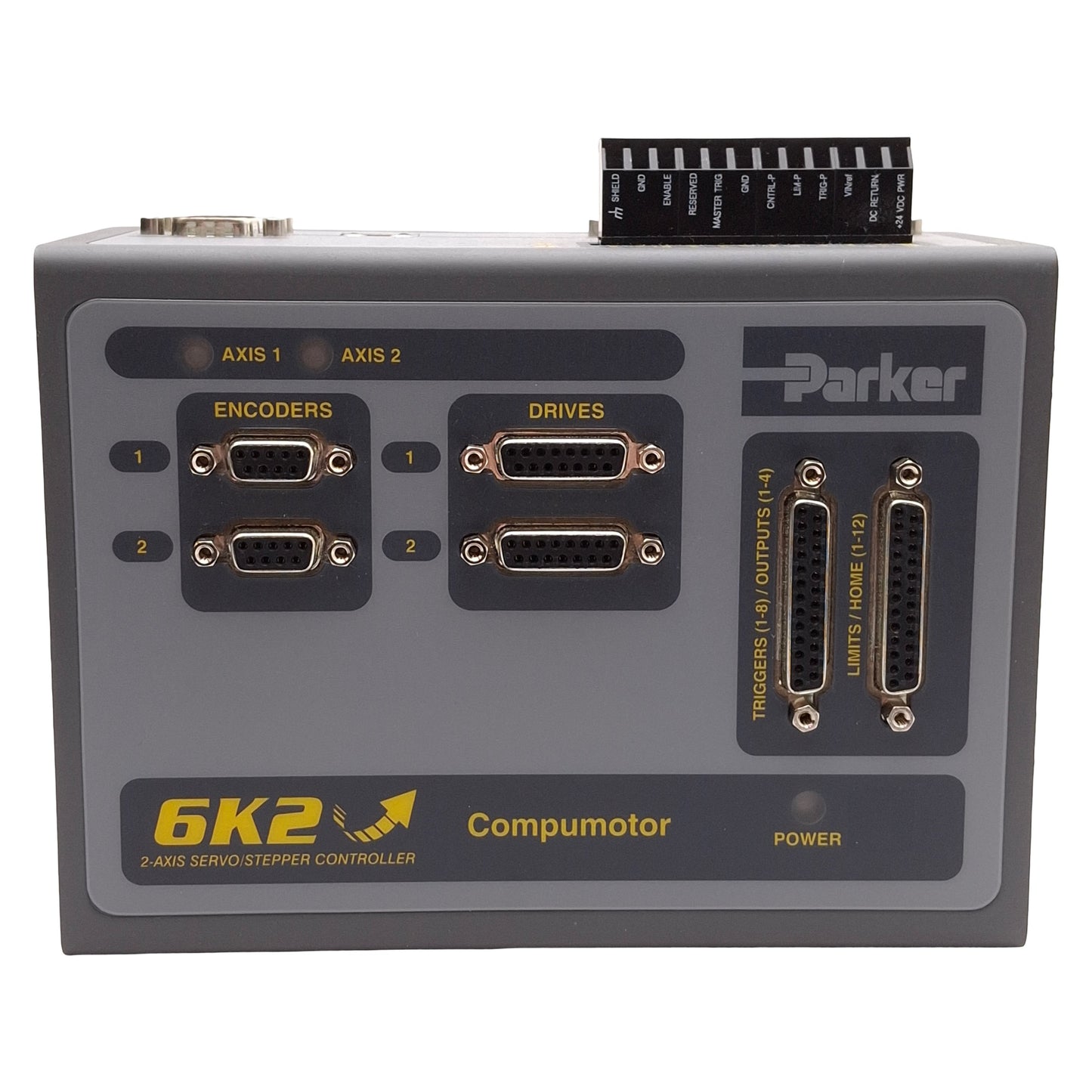 Used Parker 6K2-NK Compumotor Servo/Stepper Motion Controller, 2-Axis, RS-232, 24VDC