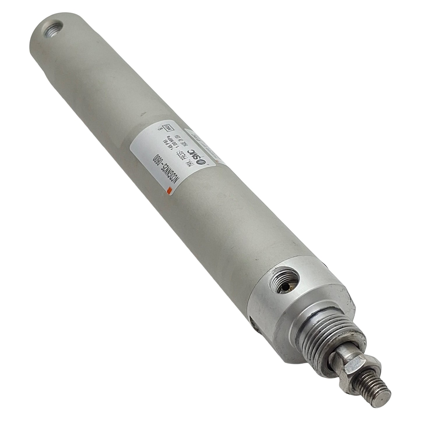 Used SMC NCDGNN25-0600 Precision Cylinder, ø1in Bore, 6in Stroke, 145psi, 1/8in NPT