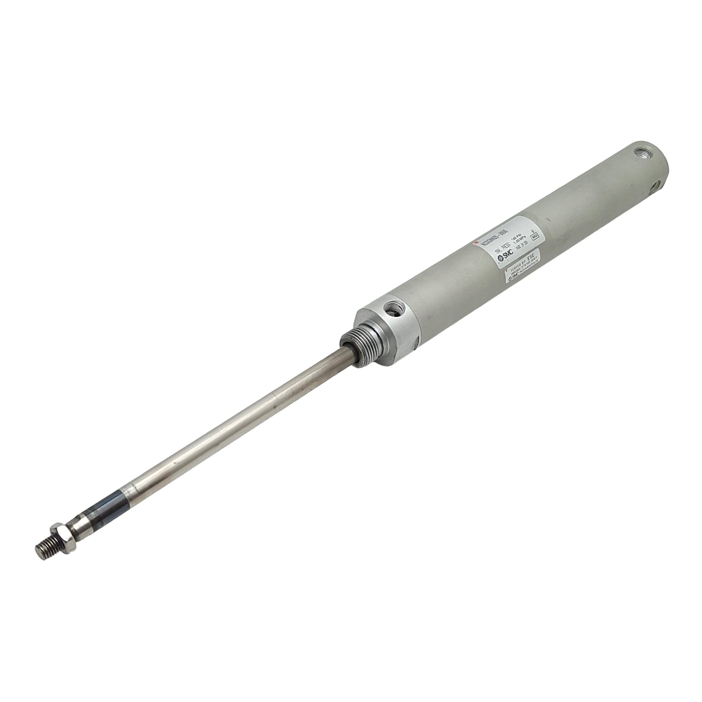 Used SMC NCDGNN25-0600 Precision Cylinder, ø1in Bore, 6in Stroke, 145psi, 1/8in NPT
