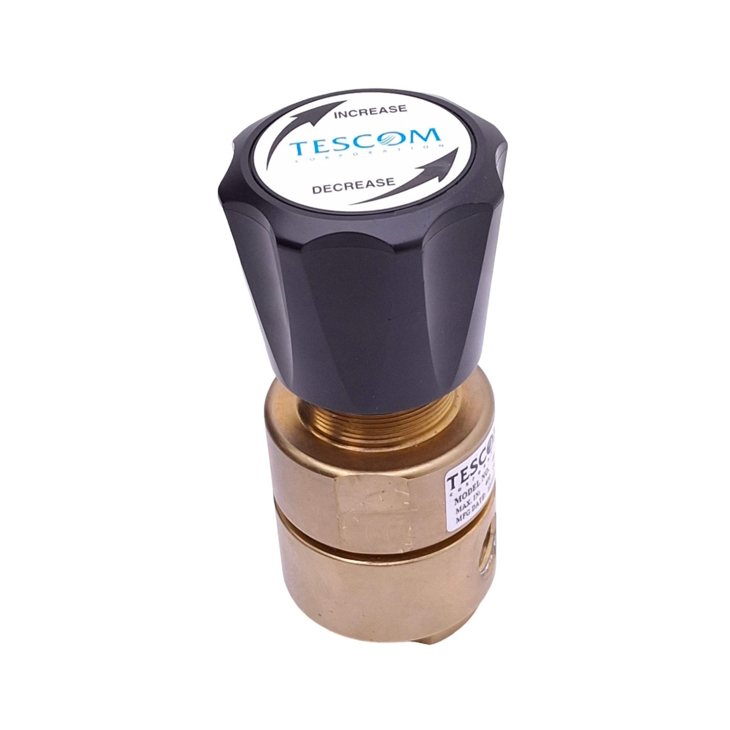 Used Tescom 44-2211-242 Pressure Regulator, 0-50psi Set, 400psi Max, 1/4in NPT