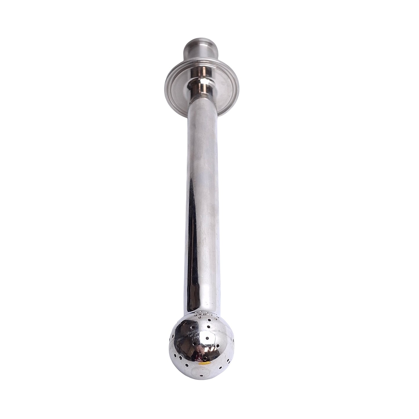 Used ISS Sanitary Supply Tube With Spray Ball, 1/2in Tri-Clamp 8.12in Internal Length