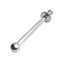 Used ISS Sanitary Supply Tube With Spray Ball, 1/2in Tri-Clamp 8.12in Internal Length