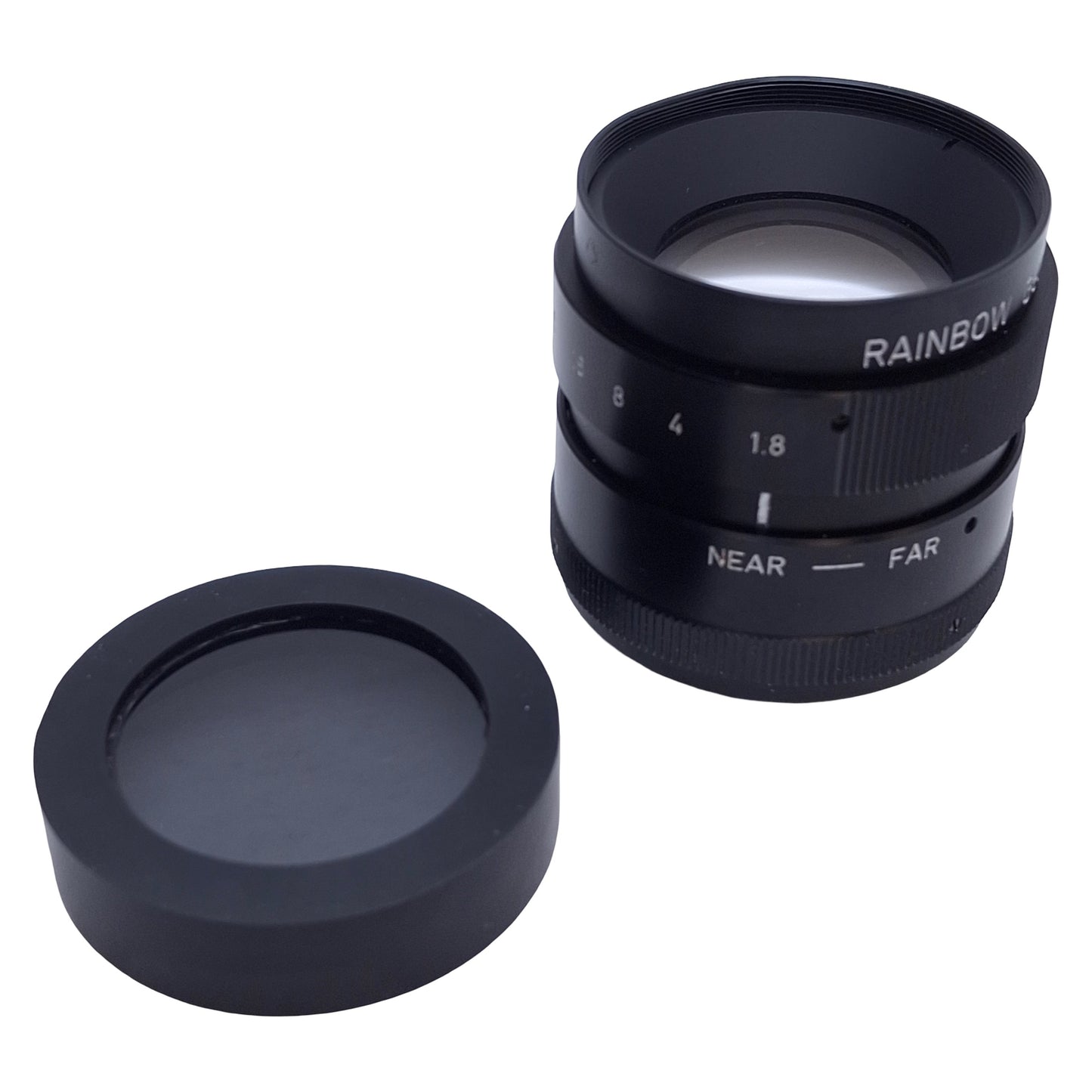 Used Rainbow CCTV G50WI 1" Camera Lens, 1:1.8, 50mm Focal Length *Dented Thread*
