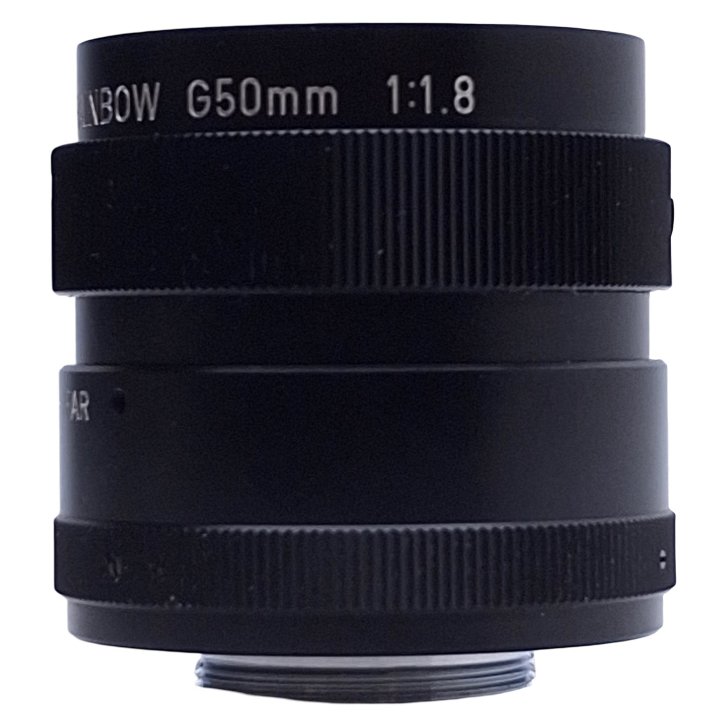 Used Rainbow CCTV G50WI 1" Camera Lens, 1:1.8, 50mm Focal Length *Dented Thread*