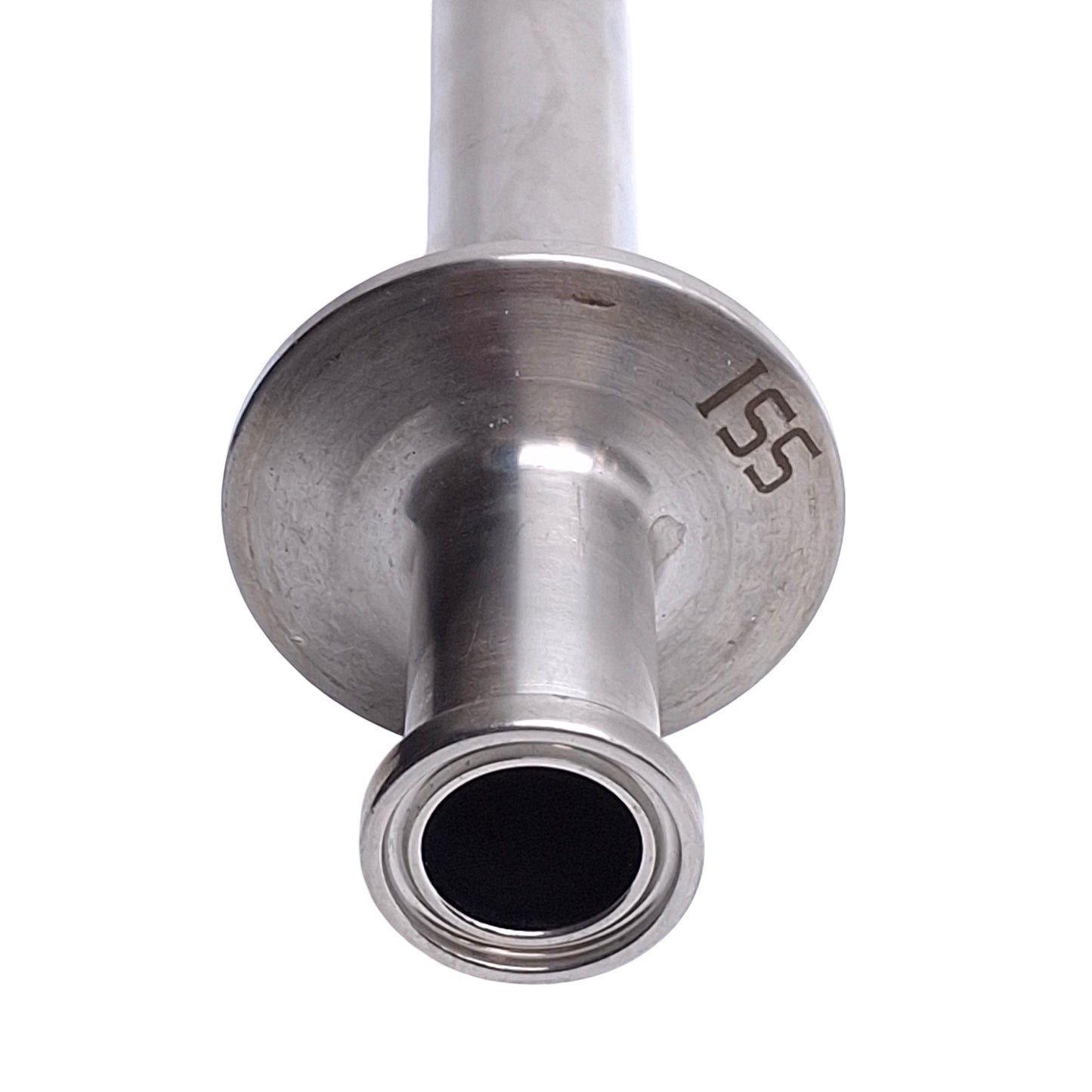 Used ISS Sanitary Supply Tube With Spray Ball 1/2in Tri-Clamp, 8.12in Internal Length