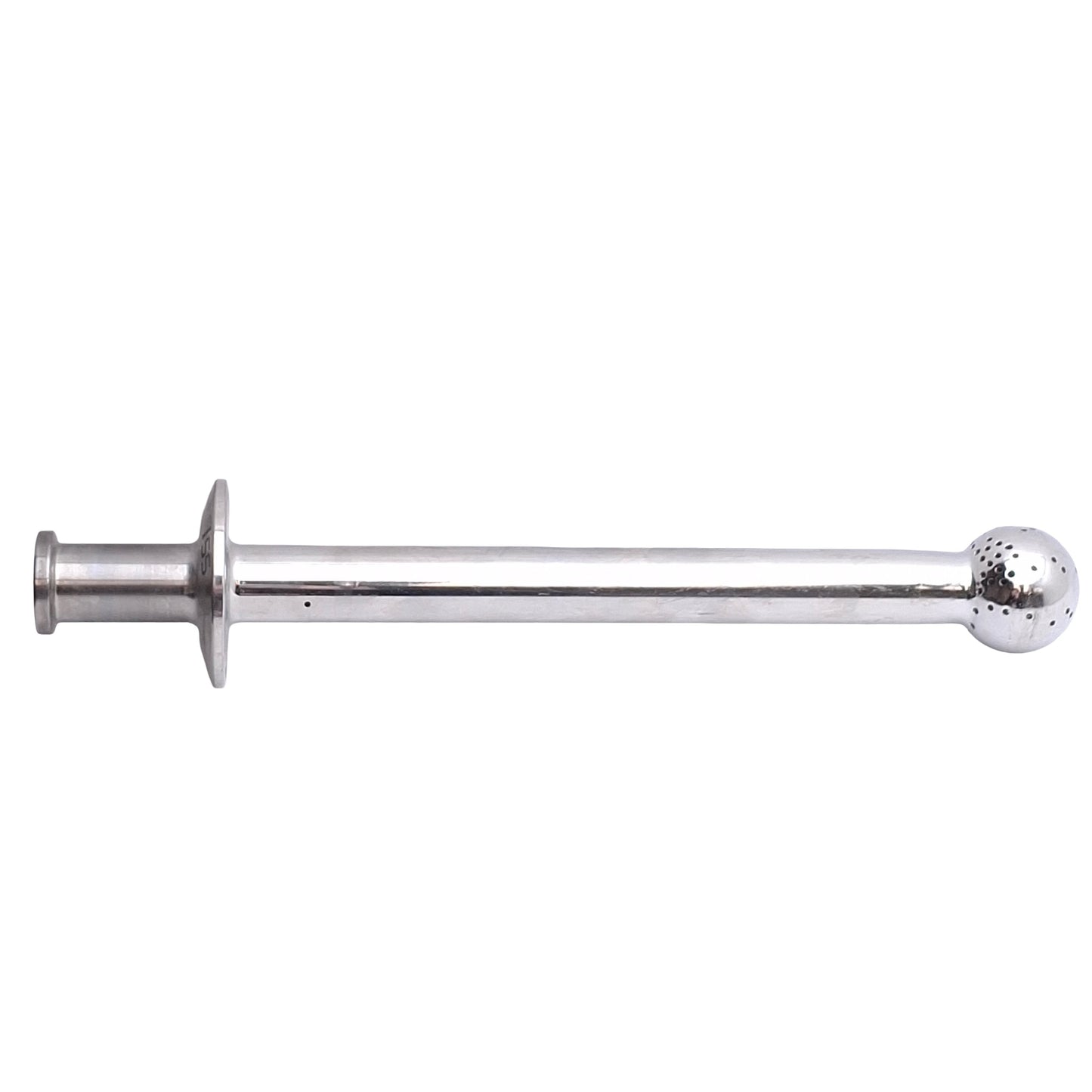 Used ISS Sanitary Supply Tube With Spray Ball 1/2in Tri-Clamp, 8.12in Internal Length