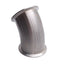 Used Sanitary Tri Clamp Elbow, 45 Degrees, 3in Tube, 3in Tri Clamp, SFF1 Finish