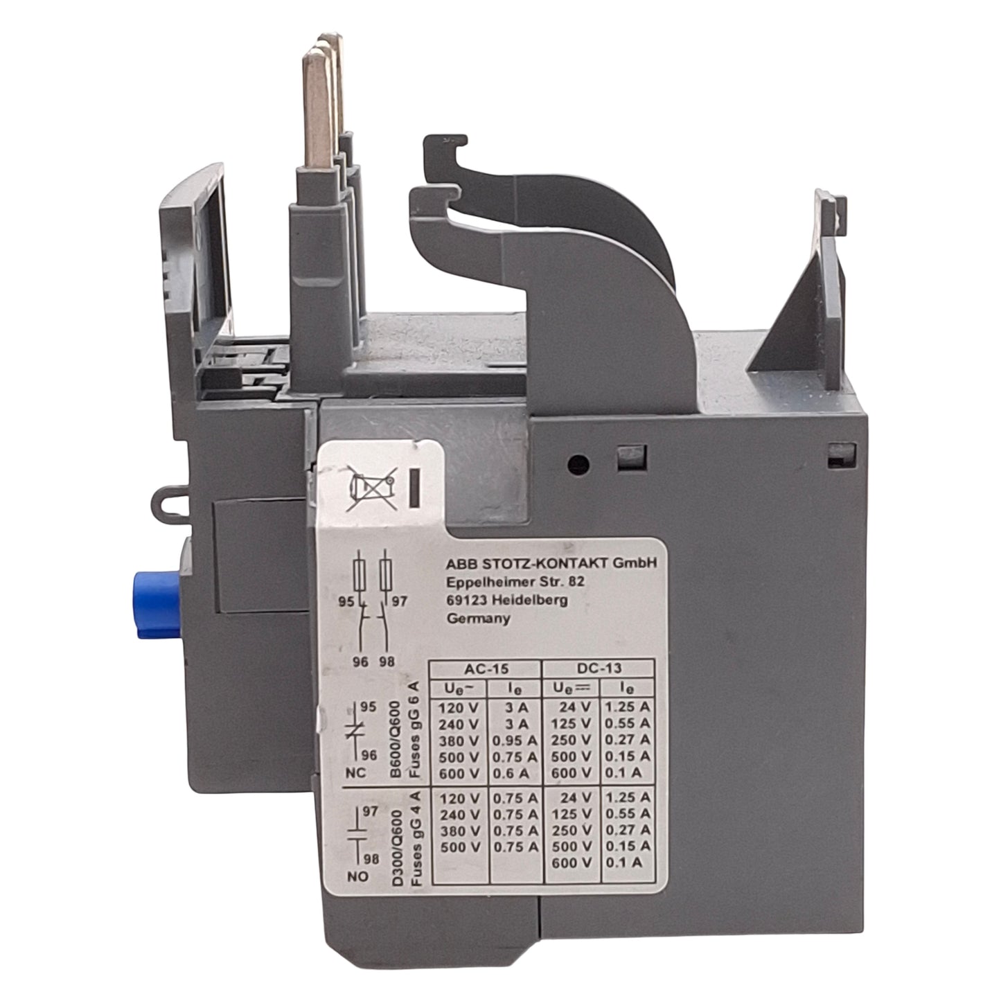 Used ABB TF42-0.74 Thermal Overload Relay For AF09~AF38 Contactor, 3-Pole, 0.55-0.74A