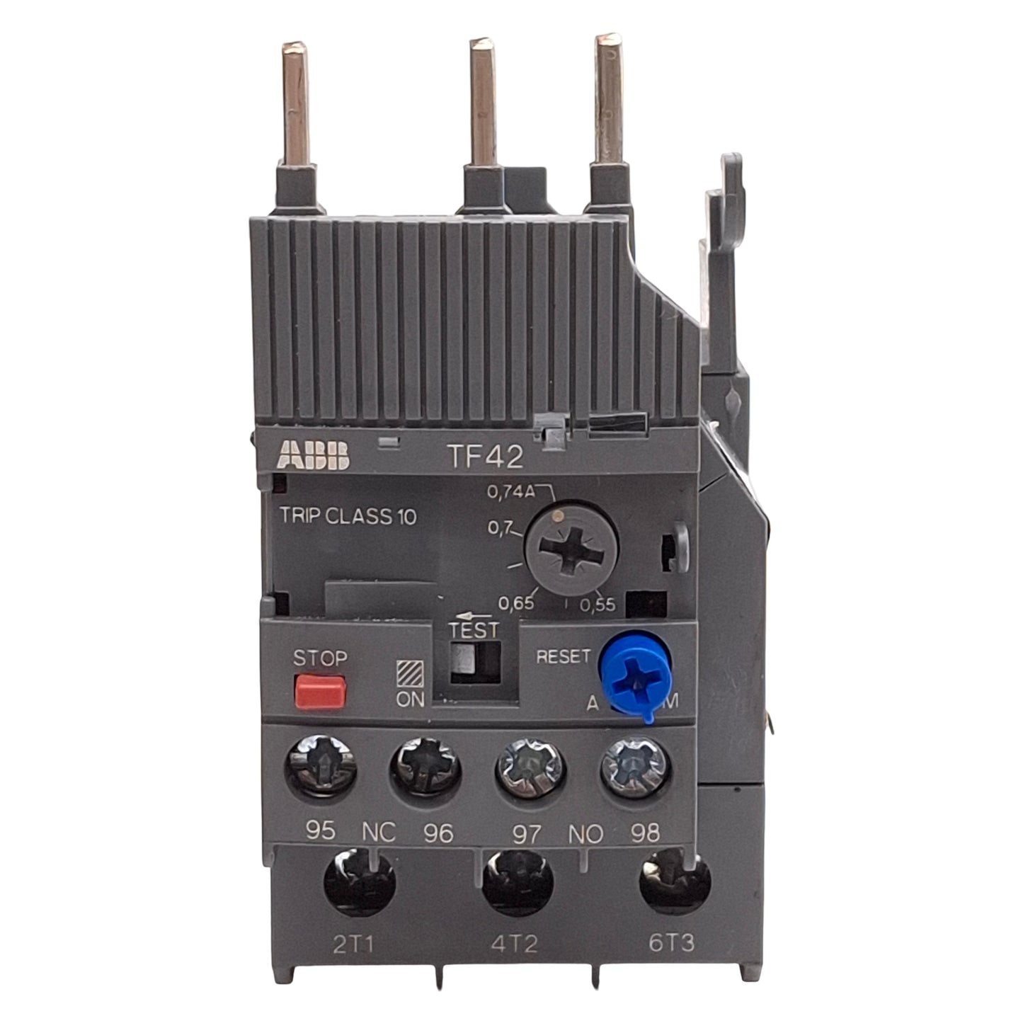 Used ABB TF42-0.74 Thermal Overload Relay For AF09~AF38 Contactor, 3-Pole, 0.55-0.74A