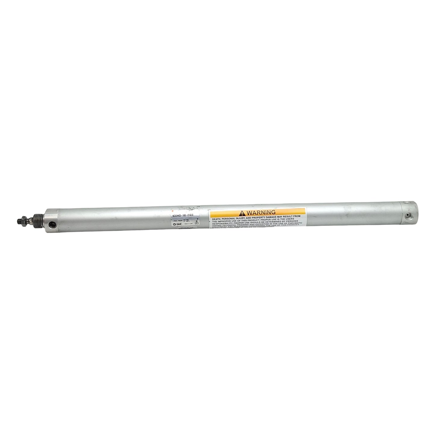 Used SMC NCDGNN25-1600-X142US Precision Cylinder, ø1in Bore, 16in Stroke, 1/8in NPT
