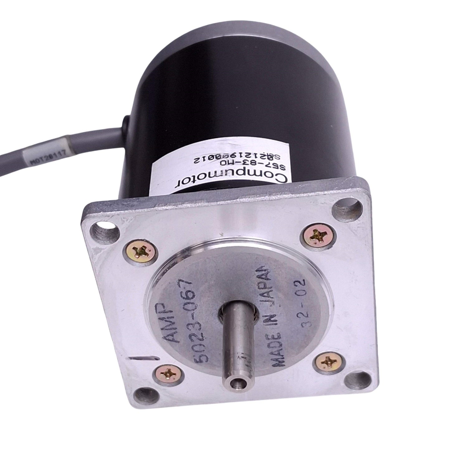 Used Parker S57-83-MO Stepper Motor, 2-Phase, 1.8°, 1/4in Shaft, 100oz-in, 9-Pin F
