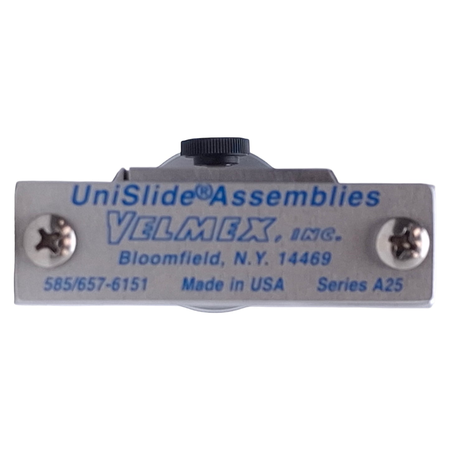 Used Velmex A2506W1-S2.5-TL Manual Unislide 3.5" Travel, 10 Turns/Inch, Thumbscrew