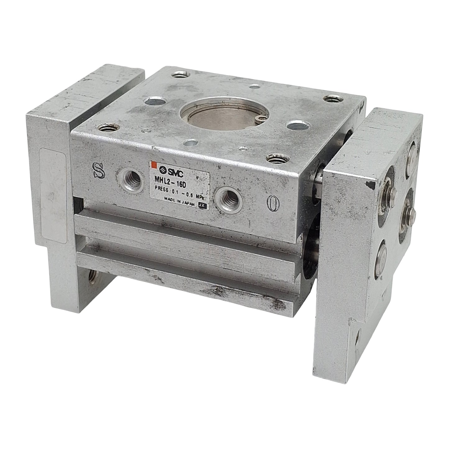 Used SMC MHL2-16D Pneumatic Parallel Gripper ø16mm Bore, 30mm Stroke, 0.6MPa, M5x0.8