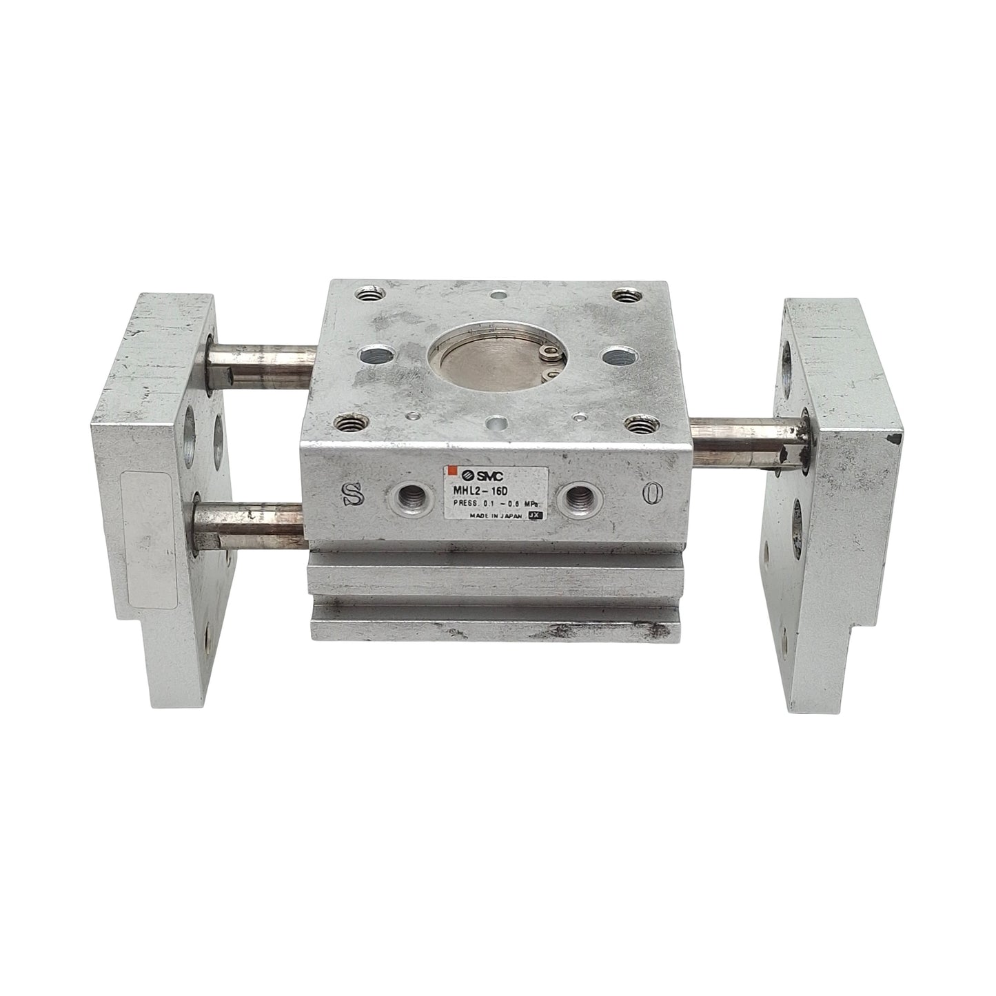 Used SMC MHL2-16D Pneumatic Parallel Gripper ø16mm Bore, 30mm Stroke, 0.6MPa, M5x0.8