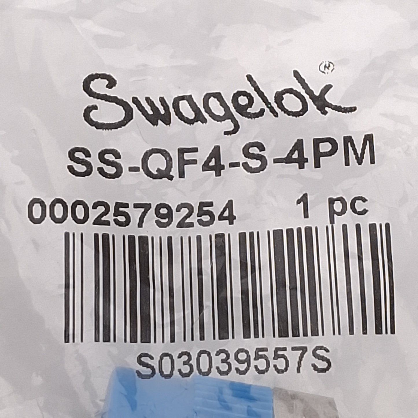 New Swagelok SS-QF4-S-4PM Full Flow Quick Connect Stem w/o Valve, 1/4in NPT, 316SS