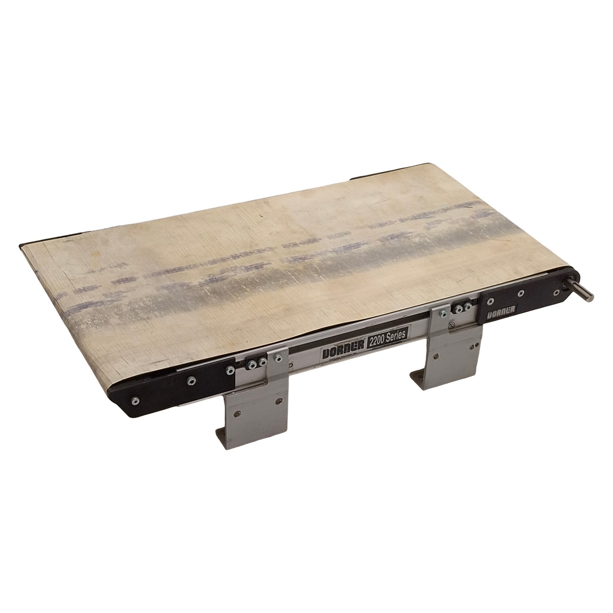 Used Dorner 699570 2200 Series Belt Conveyor, 24in x 12in, ø12mm Shaft *Worn Belt*