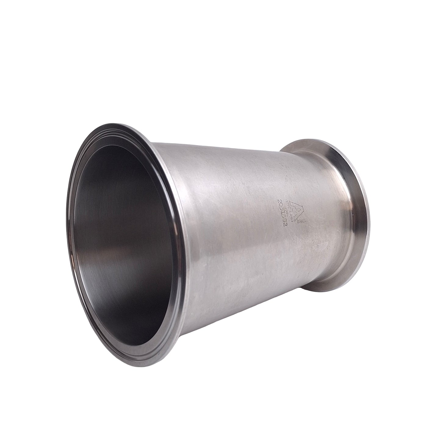 Used VNE EG31CC4.0X3.0 Tri-Clamp Concentric Reducer Sanitary Fitting 4" x 3" 304L SS