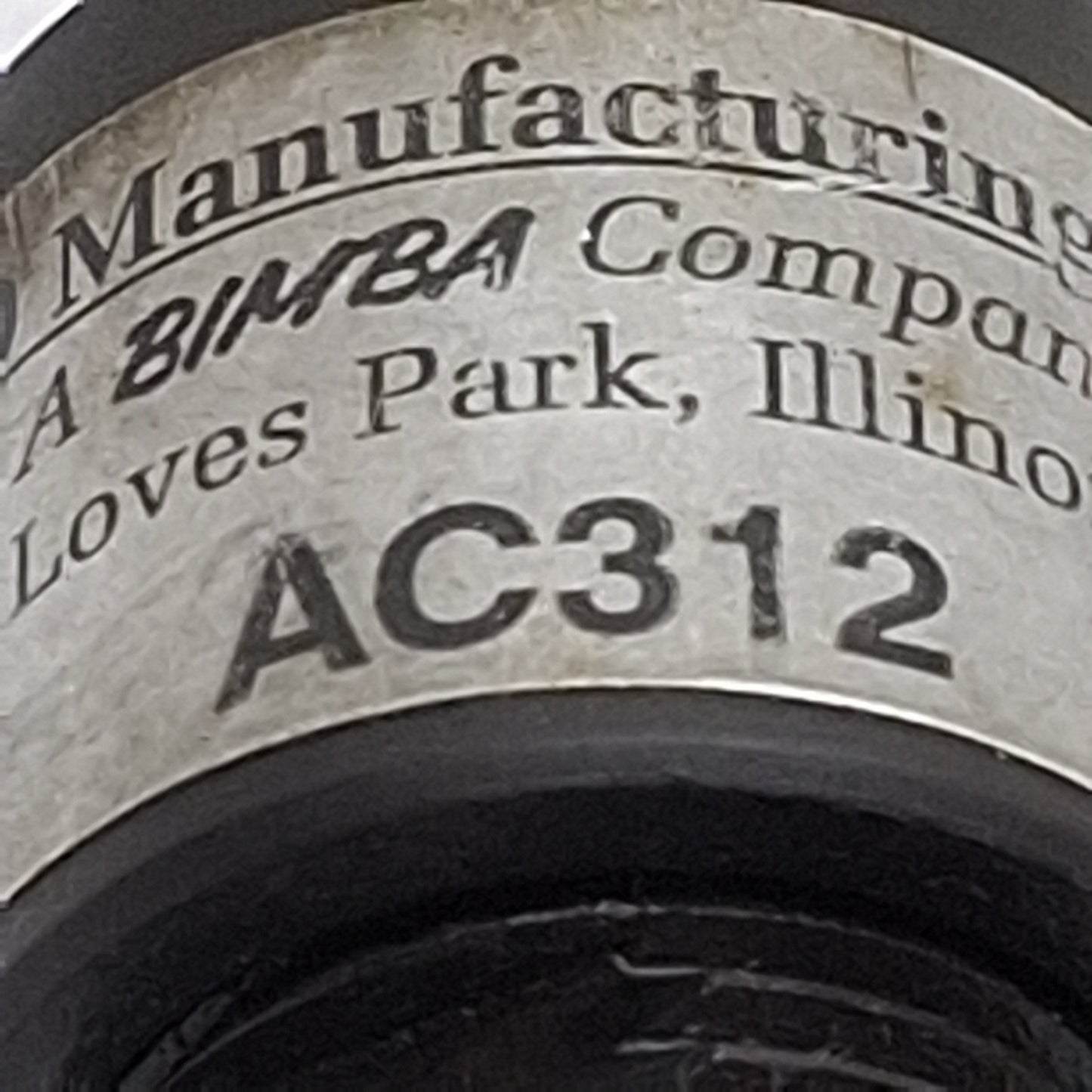 Used Bimba AC312 Floating Joint Alignment Coupler, 5/16-24in Thread, 8300lbs Max