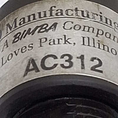 Used Bimba AC312 Floating Joint Alignment Coupler, 5/16-24in Thread, 8300lbs Max
