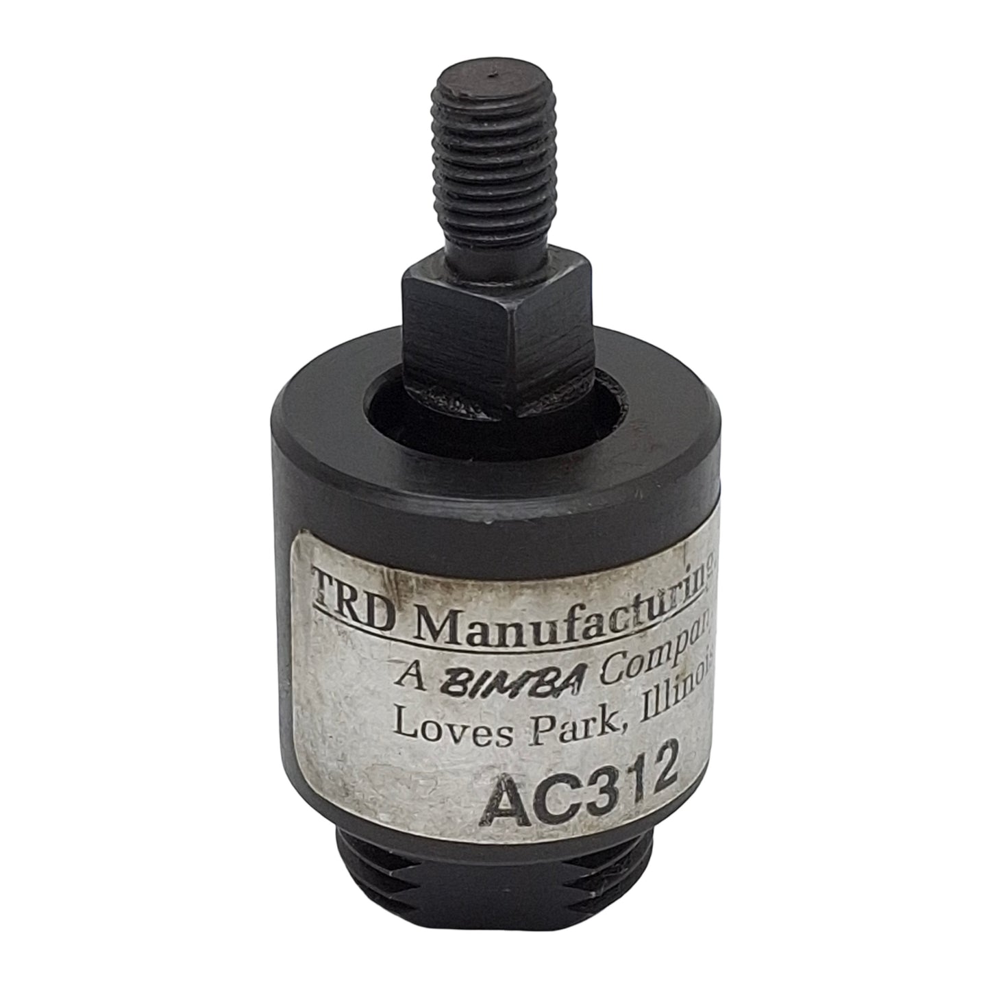 Used Bimba AC312 Floating Joint Alignment Coupler, 5/16-24in Thread, 8300lbs Max