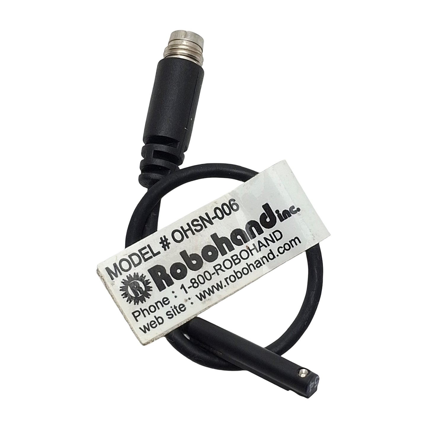 Used Robohand OHSN-006 Proximity Hall Effect Sensor, NPN, 4.5-30VDC, 50mA, 3-Pin M8