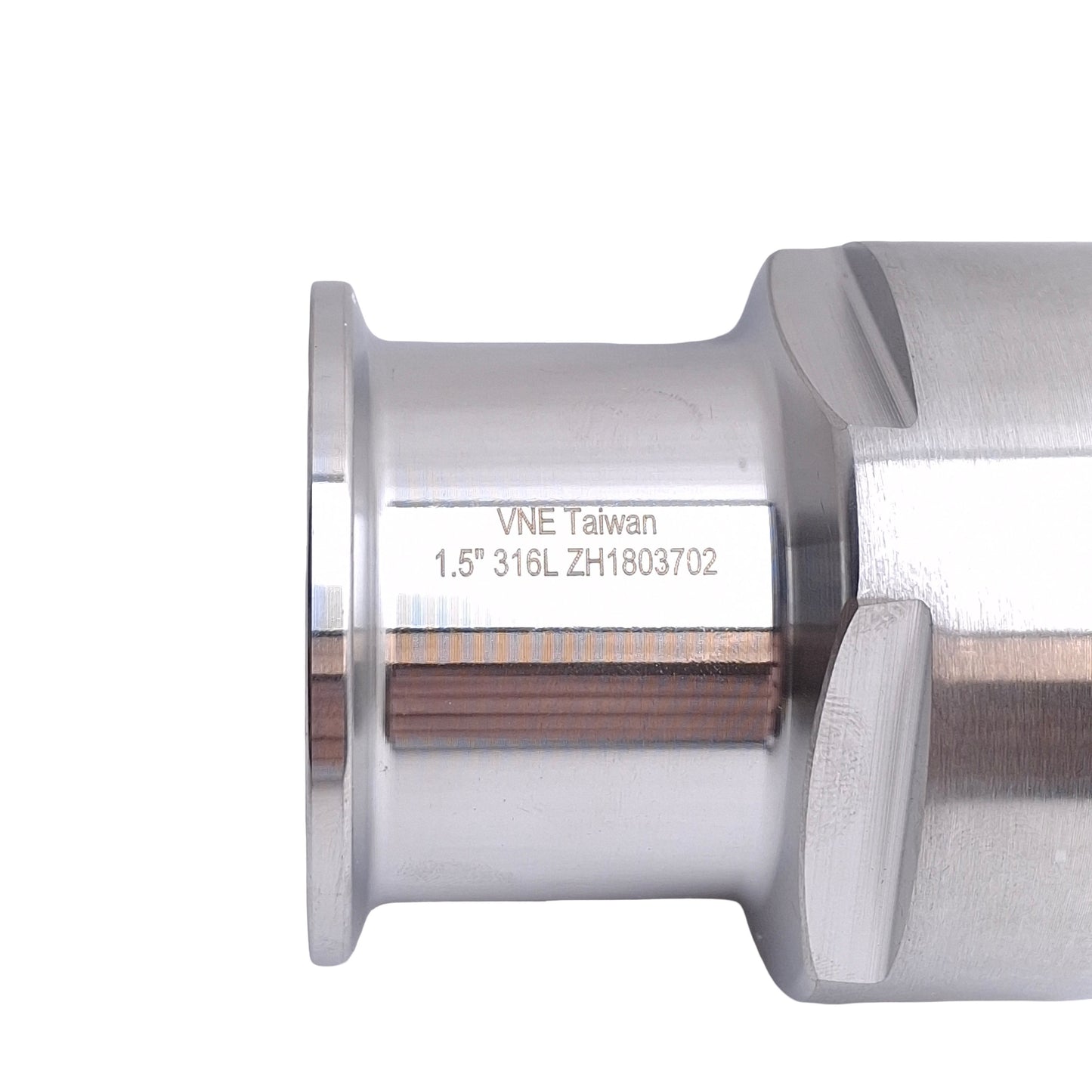 Used VNE EG22-6L1.5 Sanitary Clamp Adapter 1.5in Tri-Clamp to 1.5in NPT Female