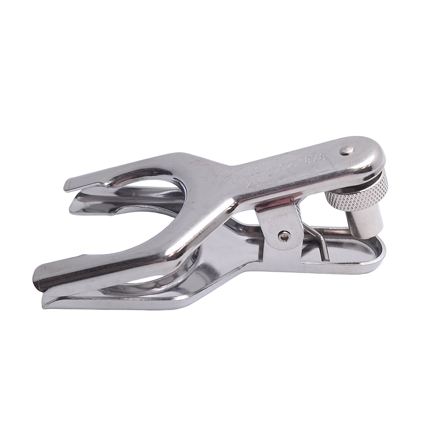 New Chemglass CG-150-06 No35 Laboratory Pinch Clamp, Stainless Steel