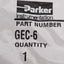Used Parker GEF-6 Pargrip PFA Compression Union 90° Elbow Fitting, ø3/8in OD Tube
