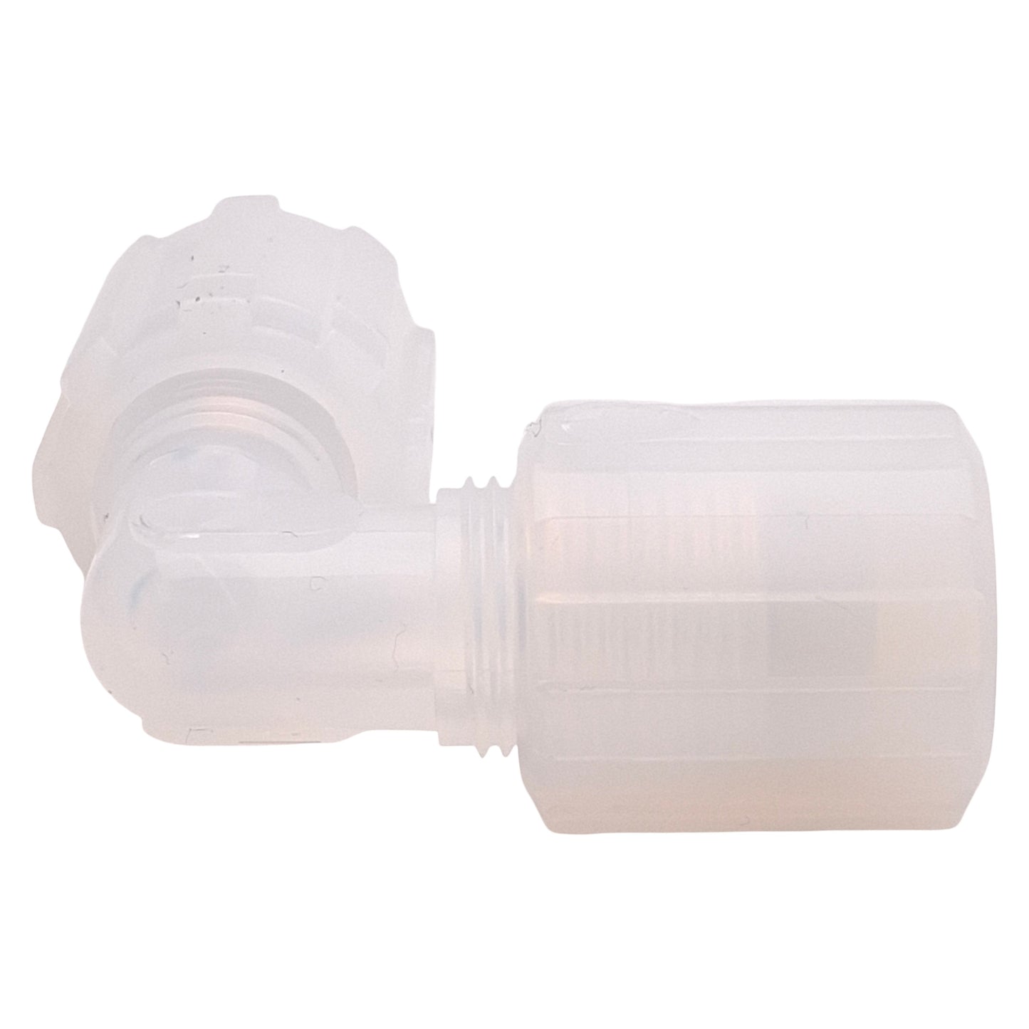 Used Parker GEF-6 Pargrip PFA Compression Union 90° Elbow Fitting, ø3/8in OD Tube