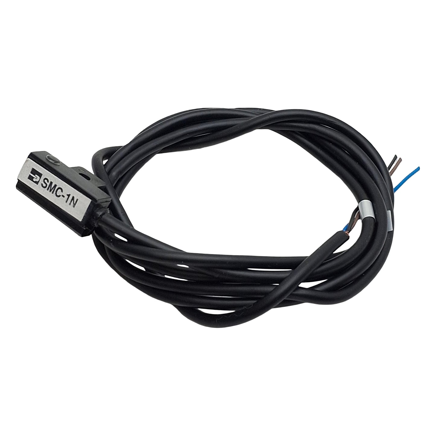 Used Parker SMC-1N Hall Effect Sensor, NPN N.C, 6-30VDC, 150mA, White/Red LED, 3-Wire