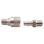 Used Swagelok QF4 Full Flow Quick Connect Body & Stem w/o Valve, 1/4in NPT, 316 SS