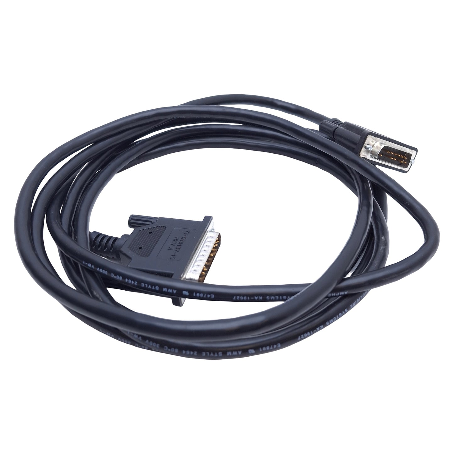 Used Parker 71-016137-10 Rev A Index/Drive Cable, 15-Pin to 25-Pin D-Sub, 10' Long
